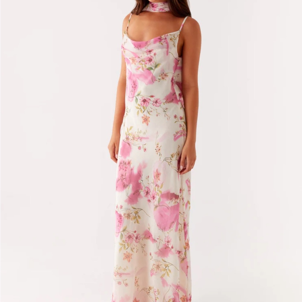 Peppermayo Pink Floral Maxi Dress
